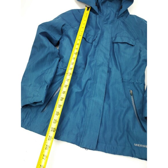 Merrell Xdry Waterproof Rain Jacket Coat Women's Size XS Blue Select Dry - Picture 7 of 9